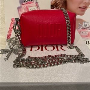 Dior Beauty Bundle with Red Crossbody Bag and FREE Medium Dior Box !!!